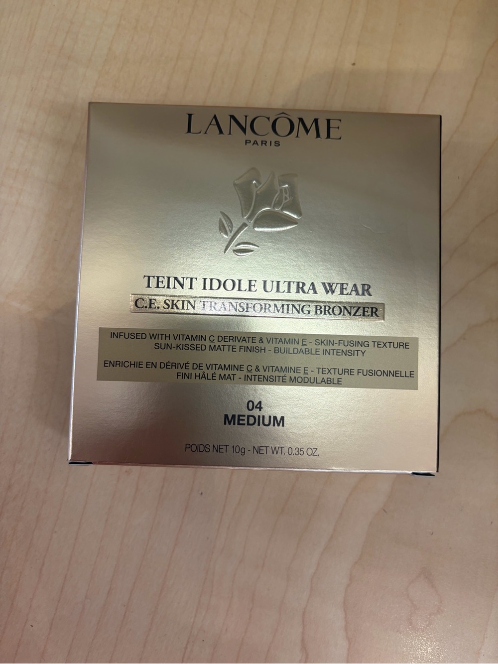 New Lancome Teint Idole Ultra Wear Skin Transforming Bronzer~04 Medium~Full size